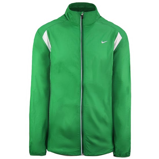Nike Logo Long Sleeve Zip Up Green Mens Lightweight Jacket 320829 378