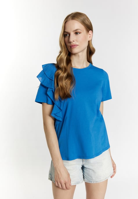 Dreimaster T-shirt Dames blauw - Image 3