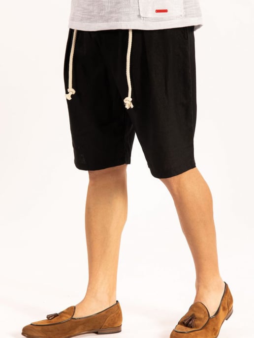 Takeshy Kurosawa Shorts Lino Men's Black