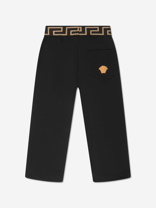 Versace Boys Medusa Joggers in Black