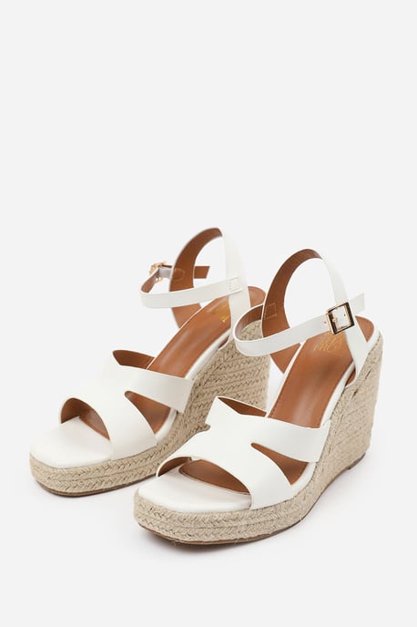 Wheres That From Womens 'Jaime' Cut Out Strap Detail Wedge Shoes With Buckle Closure - Image 3