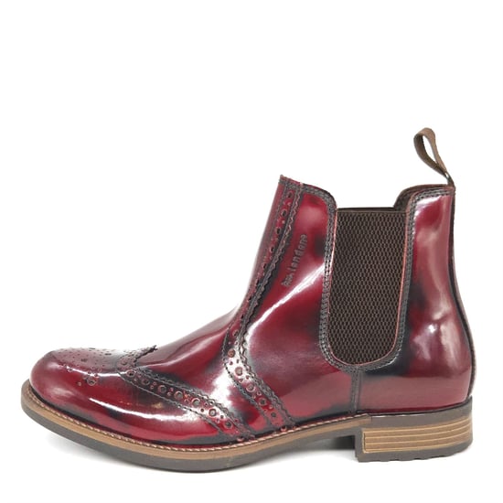 HX London Albert Leather Oxblood Mens Chelsea Boots