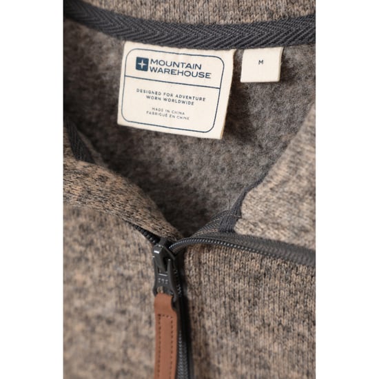Mountain Warehouse Heren Idris II Half Zip Fleece Top (Beige) - Image 2