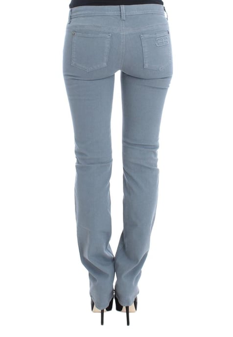 Ermanno Scervino Dames Blauwe Katoenmix Slim Fit Bootcut Jeans - Image 3