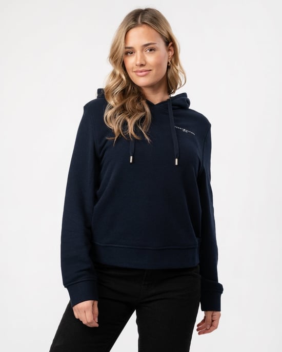 Tommy Hilfiger 1985 Relax Mini Corp Logo Dames Hoodie - Image 1