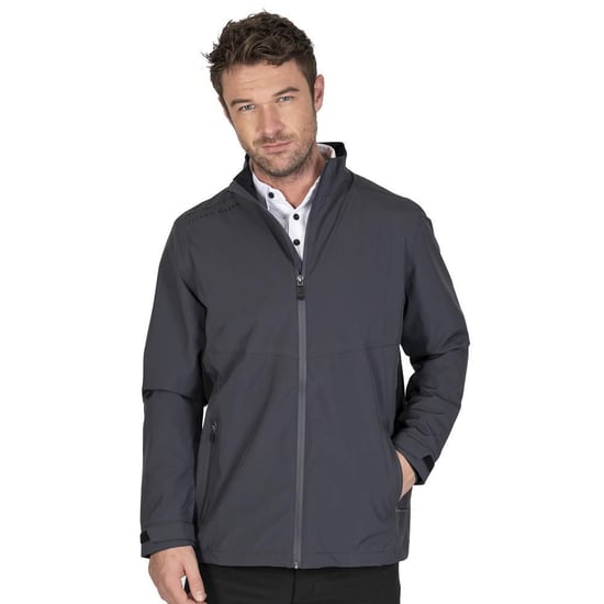 Island Green Heren Stretch Golf Waterdicht Jasje (Houtskool/zwart) - Image 1