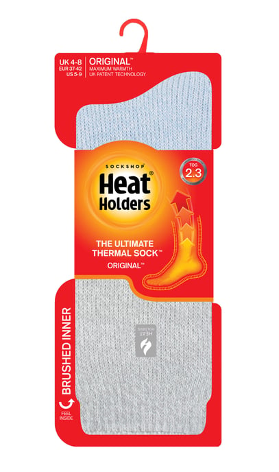 Heat Holders Dames Dikke Warme Thermische Sokken - Poederblauw / Zilver (Catania) - Image 2