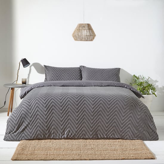 Minimalistisch Chevron Zigzag Tuin Duvet Cover Set - Image 1