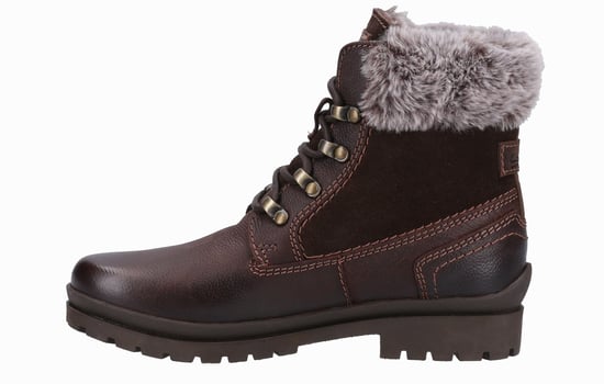 Cotswold Evenlode Leren Dames Bruine Winter Enkellaarzen - Image 5
