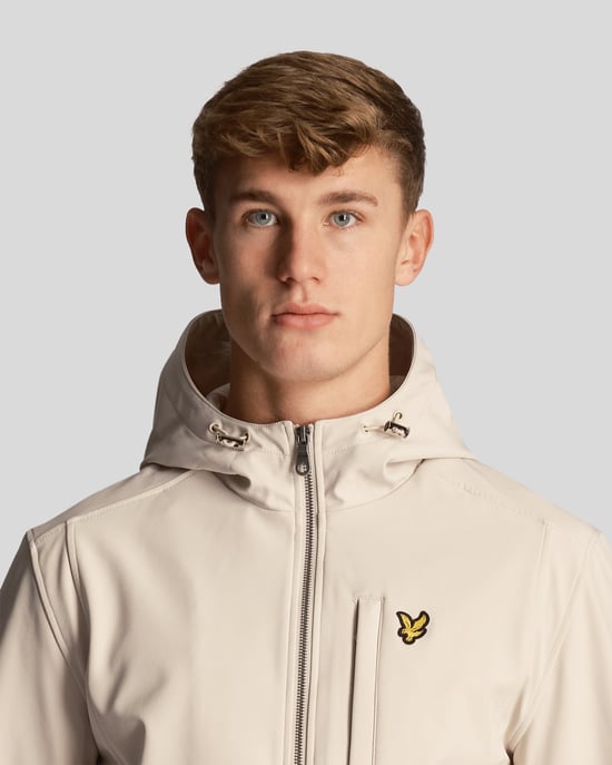 Lyle & Scott Heren Softshell Jack in Grijs - Image 4