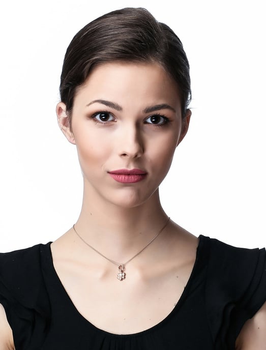 Orphelia Dames 925 Sterling Zilveren Ketting met Hanger - Roze ZH-4854/1 - Image 3