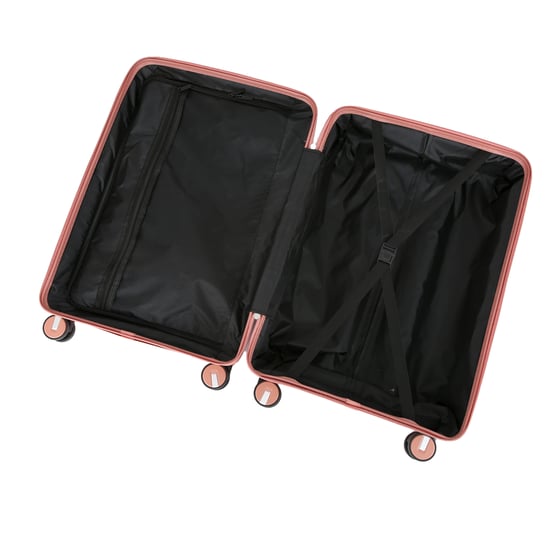 Hard Shell Pink Classic Suitcase Set 8 Wheel Cabin TSA Luggage Case Holiday Travel
