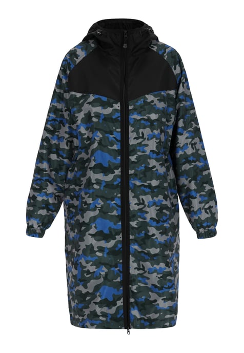 Schmuddelwedda Jas Dames Blauwe camouflage - Image 1