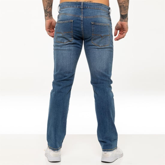 Kruze Heren Rechte Benen Stretch Jeans - Image 4