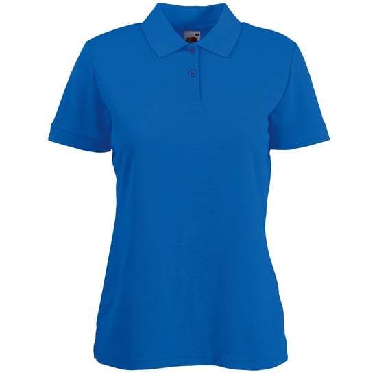Fruit Of The Loom Womens Lady-Fit 65/35 Short Sleeve Polo Shirt (Royal)
