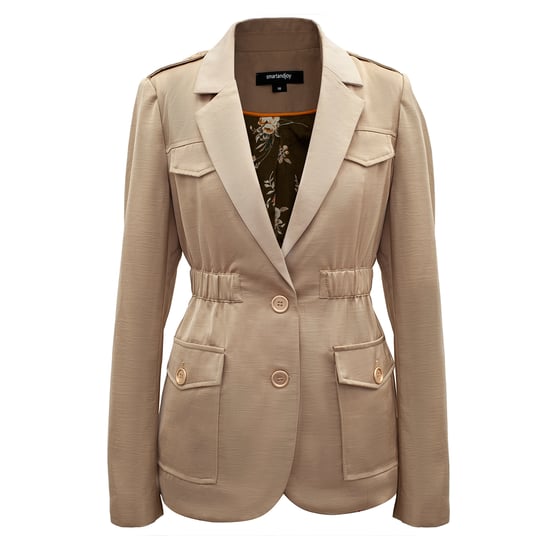 Safari blazer met gather taille - Image 4