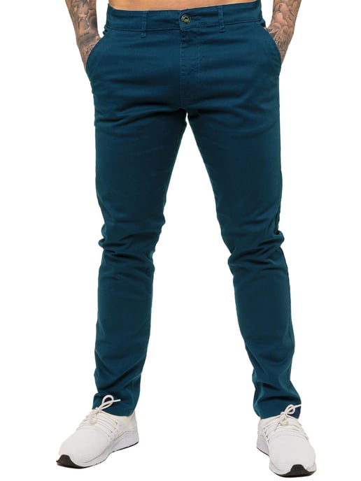 Enzo Heren Slim Fit Stretch Chino - Image 2