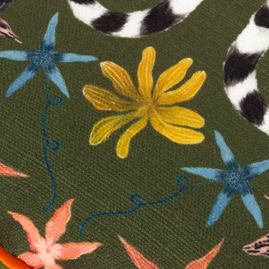 Wylder Lemurs Piped Polyester Filled Cushion