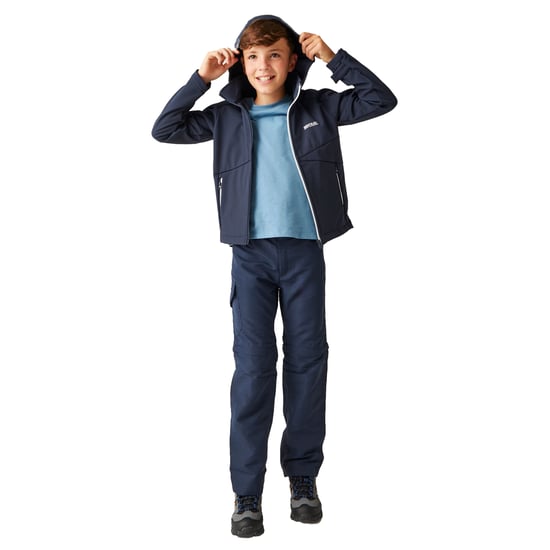 Regatta Soft Shell Jas Kinderen/Kinderen VII (Marine) - Image 4