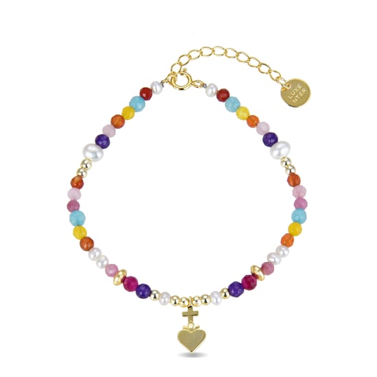 Luxenter 925 Sterling Zilveren Armband met Veelkleurig Kristal in 18K Geel Goud - Nymox - Image 2