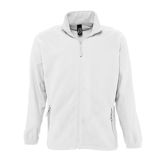 SOLS Heren North Full Zip Outdoor Fleece Jacket (Wit) - Image 1