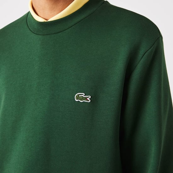 Lacoste Mens Crew Neck Fleece Sweatshirt
