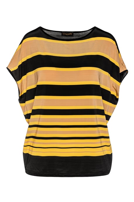 Striped Sleeveless Top in Stretch Jersey Fabric - Image 2