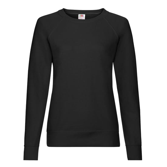 Fruit of the Loom Dames/Dames Lichtgewicht Lady Fit Raglan Sweatshirt (Zwart) - Image 1
