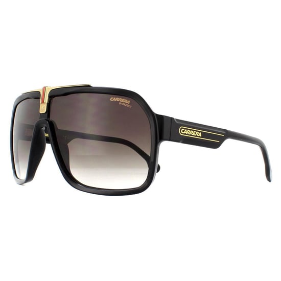 Carrera Shield Mens Black Brown Gradient Sunglasses