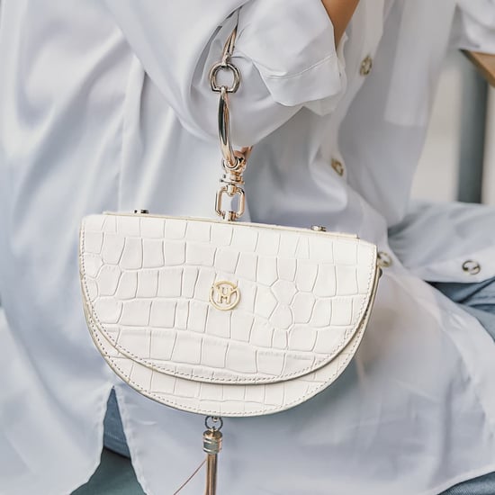 VICTORIA HYDE Half-Moon Shoulder Bag Beige