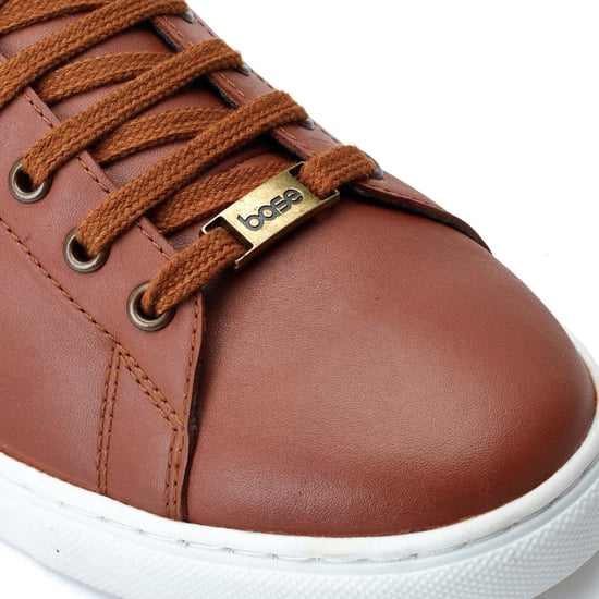 Base London Tucker Leer Heren Burnt Tan Trainers - Image 6
