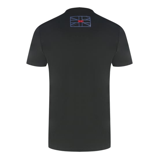 Aquascutum London 1851 Tape Logo Black T-Shirt