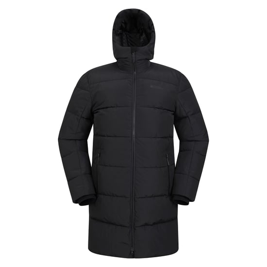 Mountain Warehouse Heren Vortex Longline gewatteerd jack (Zwart) - Image 1