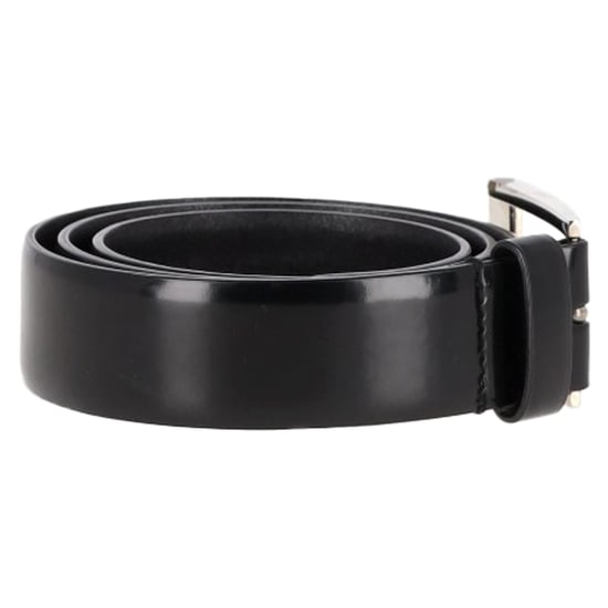 Prada Logo Buckled Belt in Black Leather - Image 2