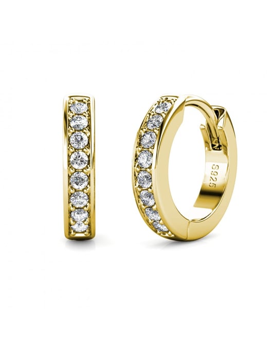 Circle Hoop Earrings - Oostenrijks kristal - Image 1