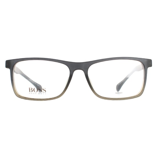 Hugo Boss Rectangular Mens Grey Brown Pattern BOSS 1084/IT