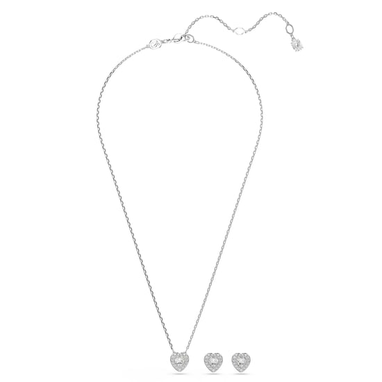 Swarovski 'Ss25 Capsule' Dames Basis Metalen Set: Ketting + Oorbellen - Zilver 5720849 - Image 2