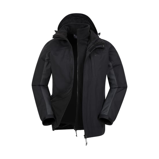 Mountain Warehouse Heren Thunderstorm 3 in 1 Waterdichte Jas (Grijs) - Image 1
