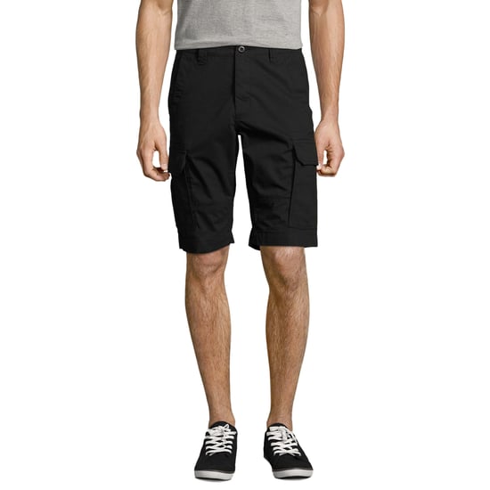 SOLS Mens Jackson Bermuda Shorts (Black)