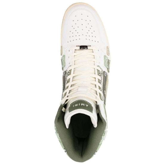 Amiri Bandana Skel Top High Top Olive Green Sneakers