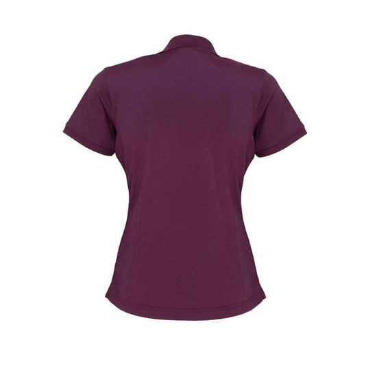 Premier Dames/Dames Coolchecker Piqué Poloshirt (Aubergine) - Image 2