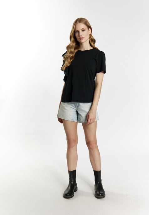 Dreimaster T-shirt Dames zwart - Image 2