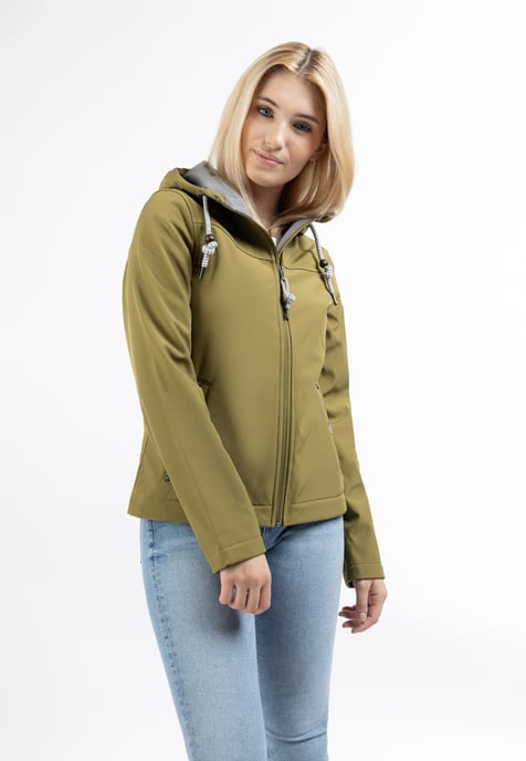 Schmuddelwedda softshell jas Dames Olijf-271 - Image 2