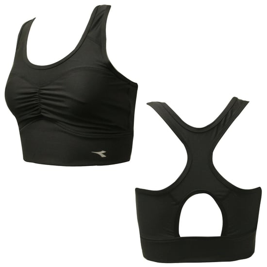 Diadora Supportive Womens Black Sports Bra