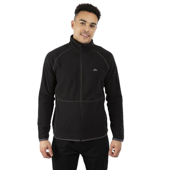 Trespass Mens Faxfleet Fleece Jacket (Black)