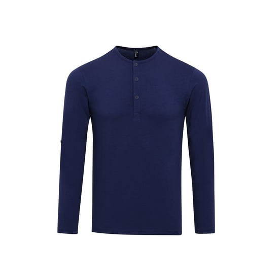 Premier Heren Long John Roll Sleeve T-shirt (Indigo) - Image 1
