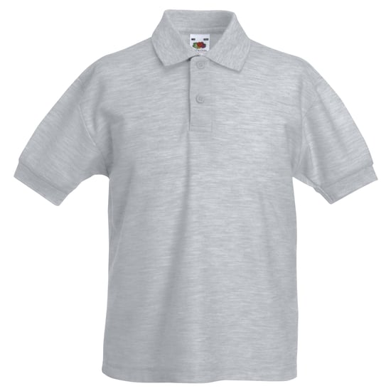 Fruit of the Loom Kinder/Kids Piqué Poloshirt met Korte Mouwen (Heather Grijs) - Image 1