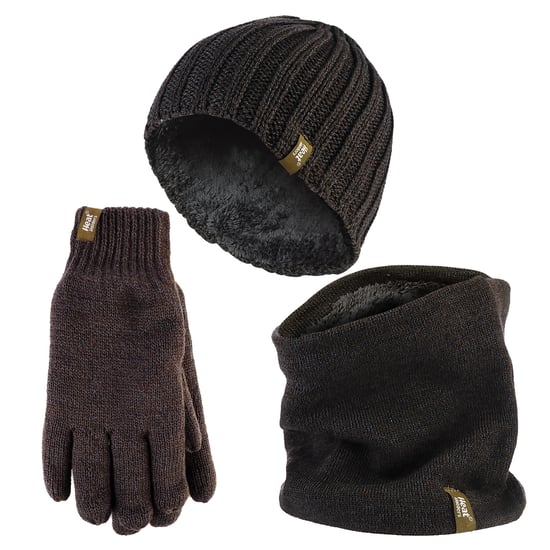 Heat Holders - Heren Muts, Sjaal & Handschoenen Set - Winter Accessoires Set - Khaki Green - Image 1