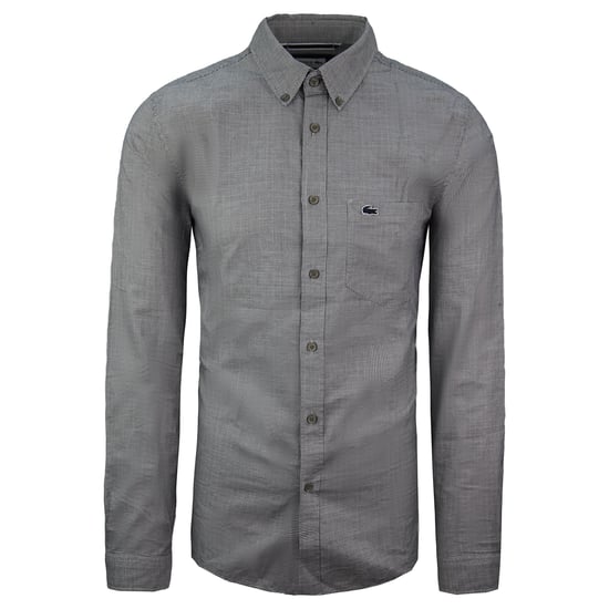 Lacoste Slim Fit Heren Zwart/Wit Overhemd - Image 1