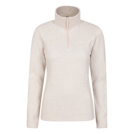 Mountain Warehouse Dames/Dames Idris Half Zip Fleece Top (Beige) - Image 1